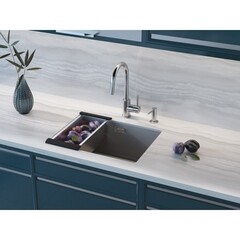 Мойка для кухни Omoikiri Kata 54-U-GR Artgranit 54х42х22 см врезная кварц leningrad grey - фото 3