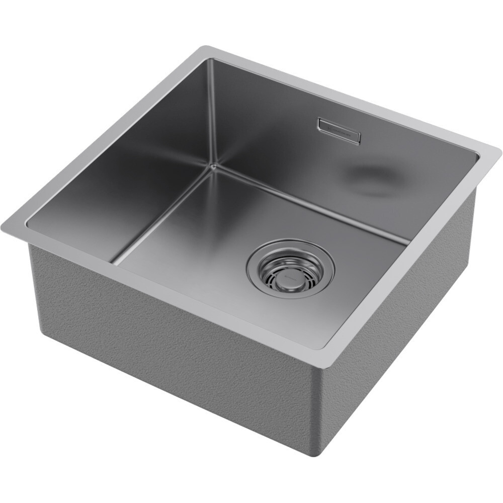 Изображение товара Мойка для кухни Omoikiri Tadzava 44-U-I Quadro IN 44х44х20 см врезная сталь (4993509)