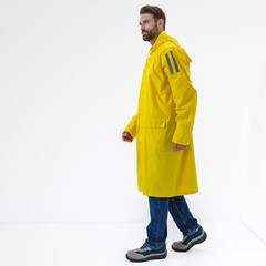 Плащ влагозащитный полиэстер Delta Plus 56-58 рост 180-188 см желтый/зеленый (MA400JAXG/MA400VEXG) - фото 7