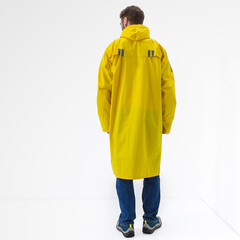 Плащ влагозащитный полиэстер Delta Plus 56-58 рост 180-188 см желтый/зеленый (MA400JAXG/MA400VEXG) - фото 5