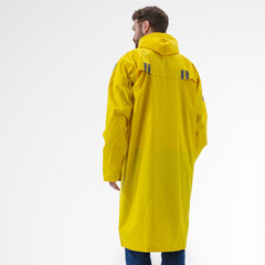 Плащ влагозащитный полиэстер Delta Plus 56-58 рост 180-188 см желтый/зеленый (MA400JAXG/MA400VEXG) - фото 4