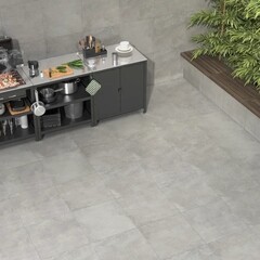 Керамогранит Kerama Marazzi Нант светло-серый 595х595х9 мм (4 шт.=1,44 кв.м) - фото 2