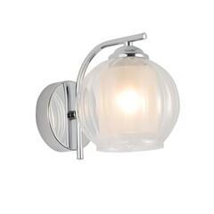 Бра Schaffner Festa E27 40 Вт 220 В хром IP20 (4365-1W CR) - фото 4