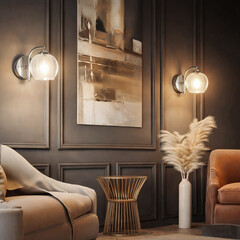 Бра Schaffner Festa E27 40 Вт 220 В хром IP20 (4365-1W CR) - фото 3