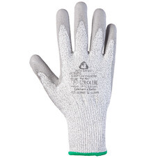 Перчатки полиэстеровые с полиуретановым покрытием Jeta Safety JCP051 серые 10 (XL)
