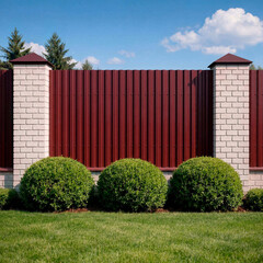 Профнастил С20R 1,15х2 м 0,45 мм красное вино RAL 3005 - фото 2