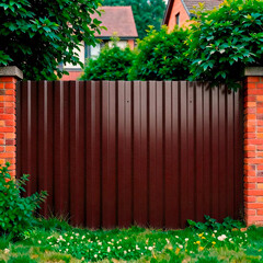 Профнастил С8 1,2х2 м 0,33 мм коричневый RAL 8017 - фото 2