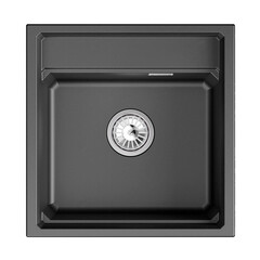 Мойка для кухни Granula Kitchen Space 50х51х24,5 см с ролл-матом и дозатором кварц Щварц (5002i, ШВАРЦ)