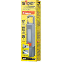 Фонарь кемпинговый Navigator NPT-CA27-ACCU светодиодный 1 LED 3 Вт аккумуляторный Li-Ion 800 мАч пластик 5 режимов (95659) - фото 3