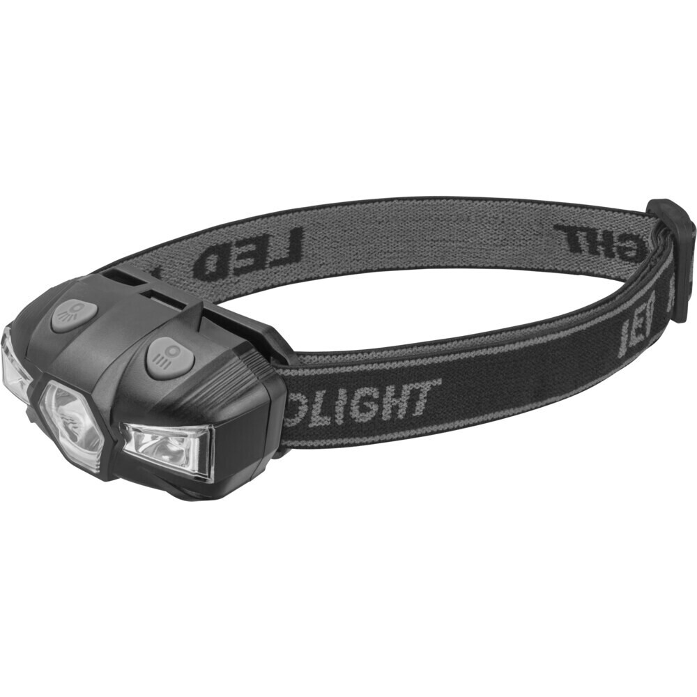 Изображение товара Фонарь налобный Онлайт OPT-H10-1АА светодиодный 1 LED 1 Вт на батарейках AA пластик 5 режимов (90915)