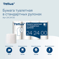 Туалетная бумага Tellus ТР-4 Комфорт в стандартных рулонах 16 м (8 шт.) (242400) - фото 7
