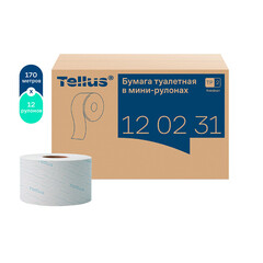 Туалетная бумага Tellus ТР-2 Комфорт в мини-рулонах 170 м (12 шт.) (120231) - фото 10