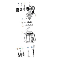 Насадка для краскопульта Tecmaster 1,2 л универсальная (1230001) - фото 3