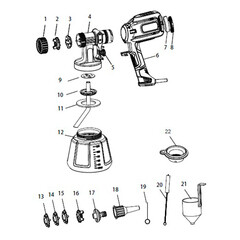 Краскопульт электрический Tecmaster T700 650 Вт 1,2 л (1025700) - фото 4