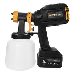 Краскопульт аккумуляторный Tecmaster T1250Extra 21 В 1,4 л без АКБ и ЗУ (1251250)