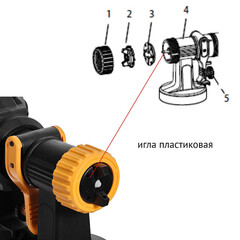 Краскопульт аккумуляторный Tecmaster T1250Extra 21 В 1,4 л без АКБ и ЗУ (1251250) - фото 10