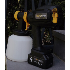 Краскопульт аккумуляторный Tecmaster T1250Extra 21 В 1,4 л без АКБ и ЗУ (1251250) - фото 4