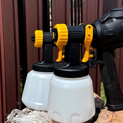 Краскопульт электрический Tecmaster T1200 700 Вт 1,2/0,8 л (1231200) - фото 5