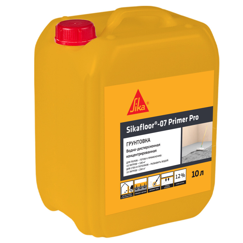 Изображение товара Грунт Sika Sikafloor-07 Primer Pro 10 л — акриловый водно-дисперсионный для ДСП Изображение товара Грунт Sika Sikafloor-07 Primer Pro 10 л — акриловый водно-дисперсионный для ДСП