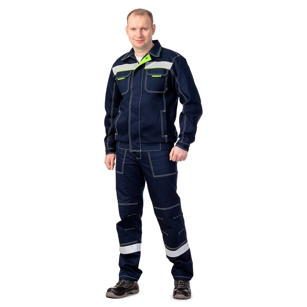 Костюм мужской рабочий Техноавиа Азов 44-46 рост 158-164 см темно-синий