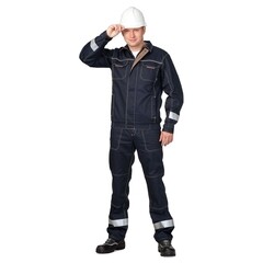 Костюм мужской рабочий Техноавиа Техно 48-50 рост 170-176 см темно-синий - фото 1