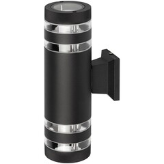 Светильник садово-парковый настенный Эра Адрия черный 300 мм E27 30 Вт IP55 (GBW-102-BL-0300)