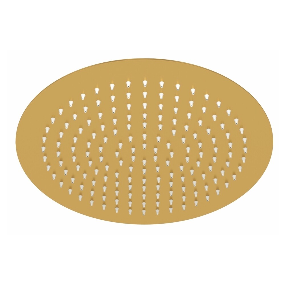 Лейка для верхнего душа WasserKraft d300 мм нержавеющая сталь золото матовое (A262)