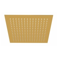 Лейка для верхнего душа WasserKraft 300х300 мм нержавеющая сталь золото глянцевое (A261) - фото 1