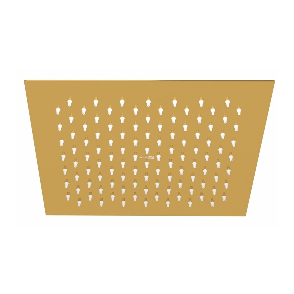 Изображение товара Лейка для верхнего душа WasserKraft A256 Золото глянцевое квадратная 250х250 Изображение товара Лейка для верхнего душа WasserKraft A256 Золото глянцевое квадратная 250х250