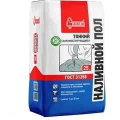 Изображение товара Ровнитель (наливной пол) финишный Старатели Тонкий самовыравнивающийся 25 кг