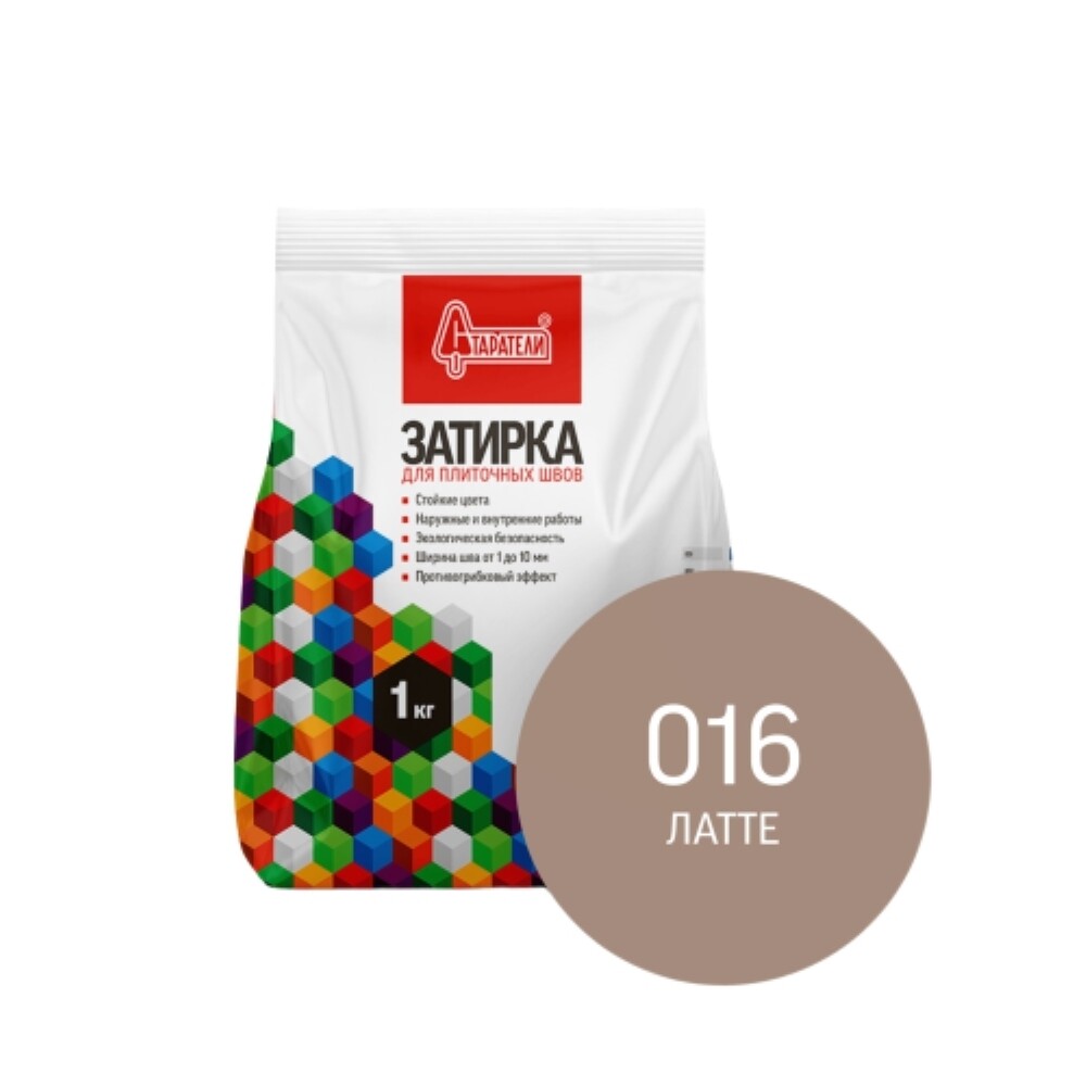 

Затирка цементная эластичная Старатели латте 1 кг, Коричневый