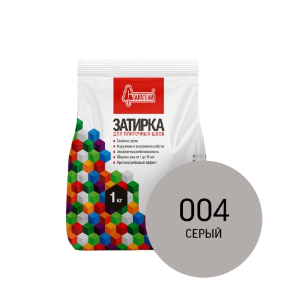 Изображение товара Затирка цементная эластичная Старатели серая 1 кг