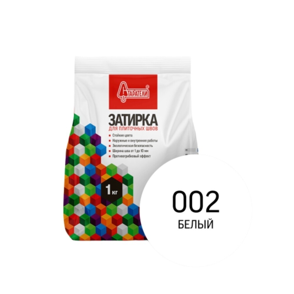 Изображение товара Затирка цементная эластичная Старатели белая 1 кг