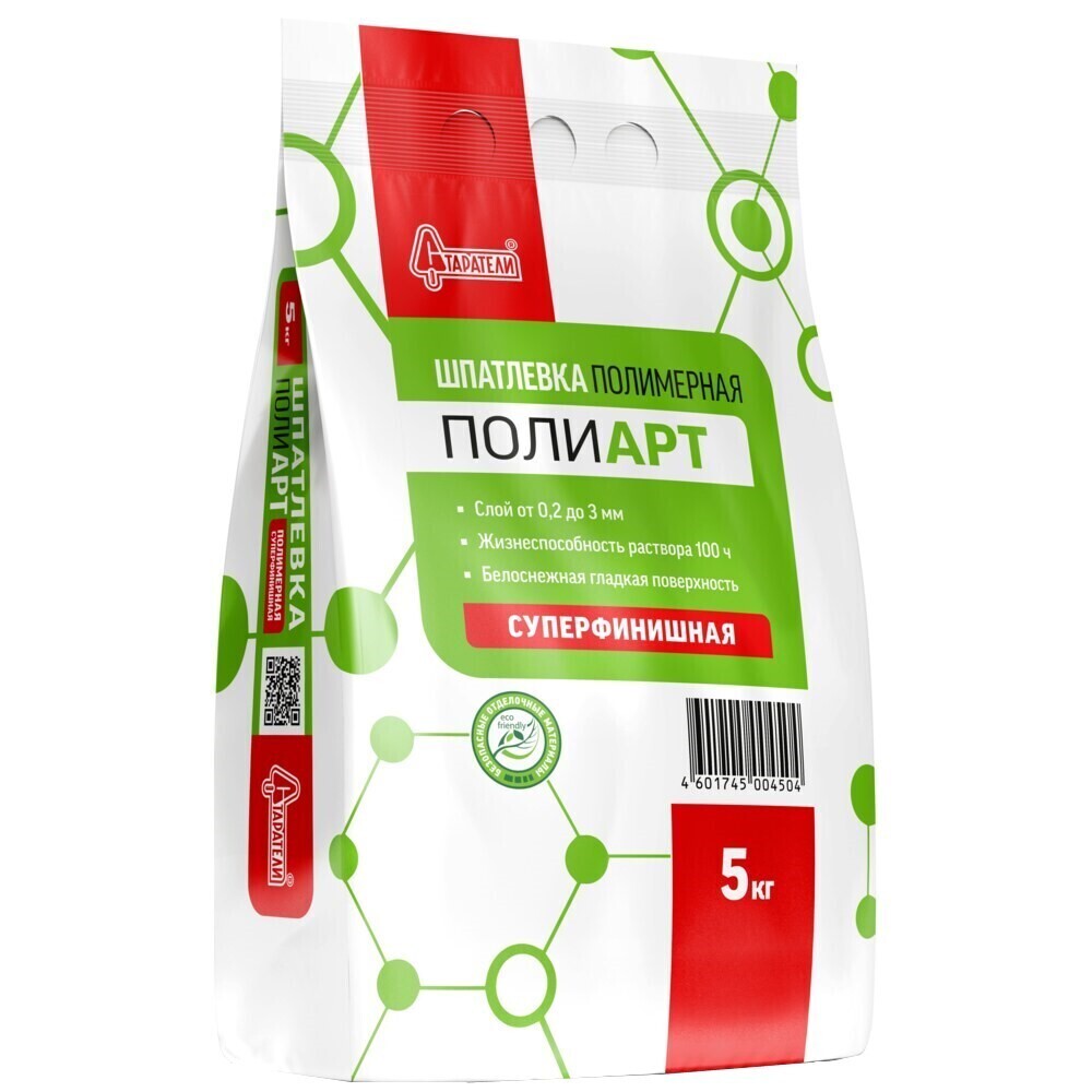 Изображение товара Шпаклевка полимерная Старатели Полиарт финишная белая 5 кг
