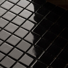 Мозаика Mir Mosaic Natural Color palette черная стеклянная 300х300х4 мм глянцевая - фото 2