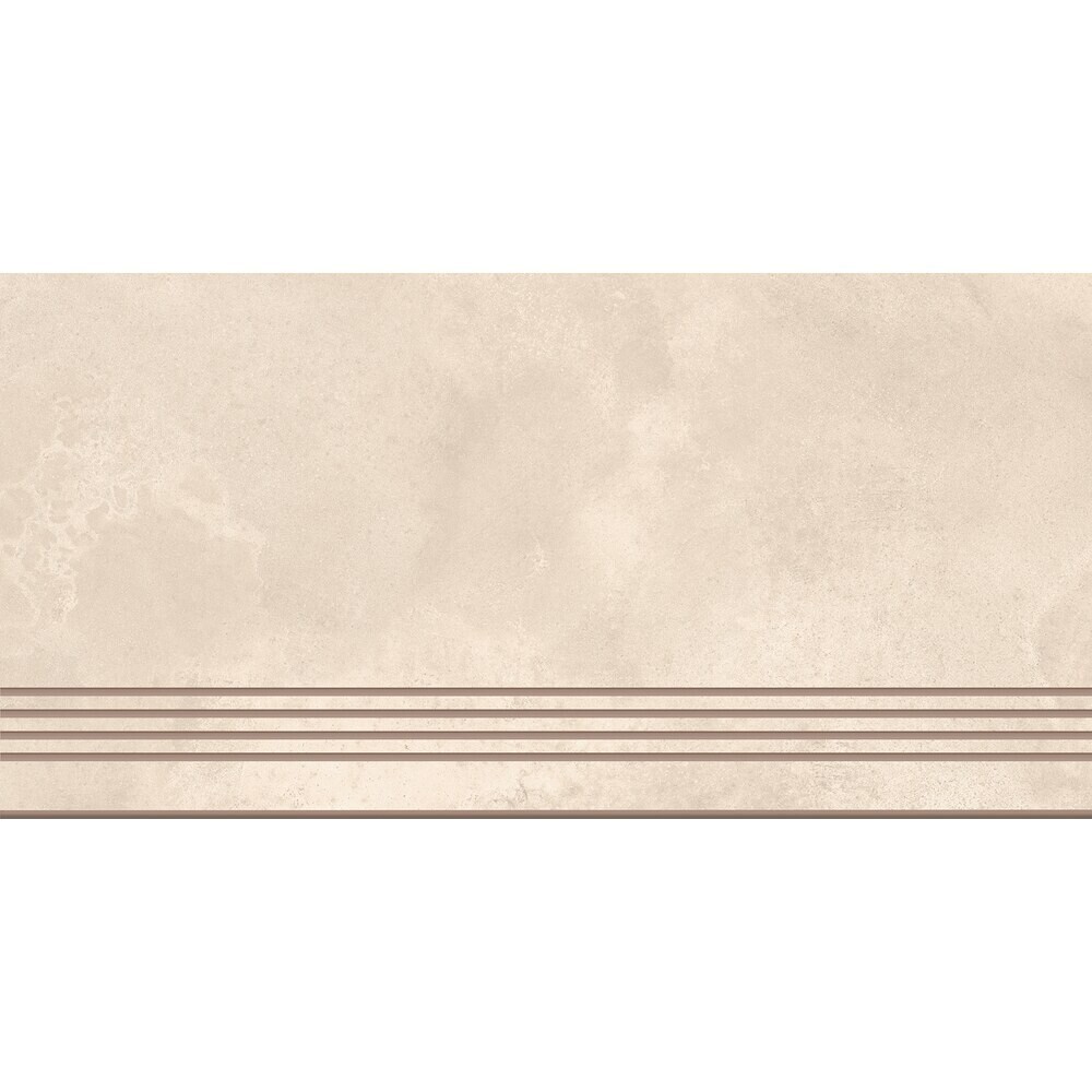 Изображение товара Ступень Cersanit Studio бежевая рельеф ректификат 598х298х8 мм