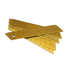 Лезвие для ножа Rage by Vira 18 мм прямое (5 шт.) титановое покрытие сегментированное - фото 6