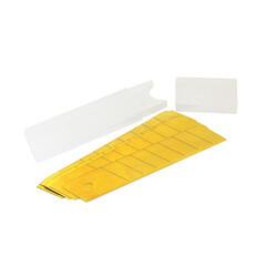 Лезвие для ножа Rage by Vira 18 мм прямое (5 шт.) титановое покрытие сегментированное - фото 4