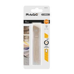 Лезвие для ножа Rage by Vira 18 мм прямое (5 шт.) титановое покрытие сегментированное - фото 3