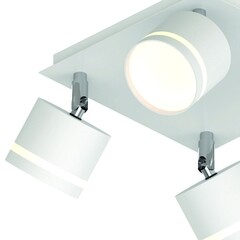 Спот потолочный Schaffner Montar GX53 30 Вт 8 кв.м белый IP20 (4745-4 WH) - фото 7