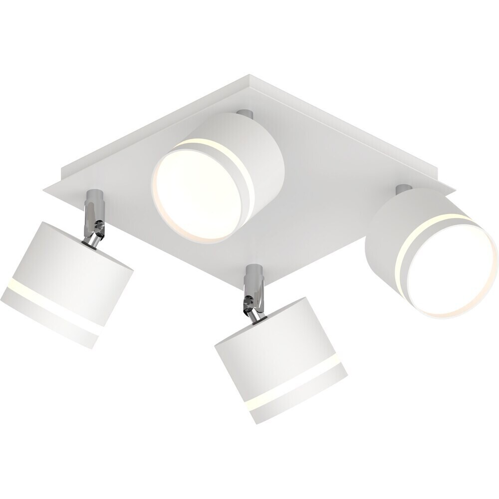 Спот потолочный Schaffner Montar GX53 30 Вт 8 кв.м белый IP20 (4745-4 WH)