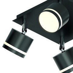 Спот потолочный Schaffner Montar GX53 30 Вт 8 кв.м черный IP20 (4745-4 BK) - фото 6