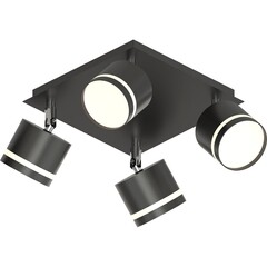 Спот потолочный Schaffner Montar GX53 30 Вт 8 кв.м черный IP20 (4745-4 BK) - фото 1