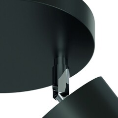 Спот потолочный Schaffner Salomon GX53 30 Вт 5 кв.м черный IP20 (4740-2 BK) - фото 7