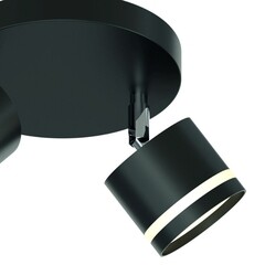 Спот потолочный Schaffner Salomon GX53 30 Вт 5 кв.м черный IP20 (4740-2 BK) - фото 6