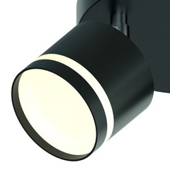 Спот потолочный Schaffner Salomon GX53 30 Вт 5 кв.м черный IP20 (4740-2 BK) - фото 4