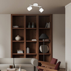 Спот потолочный Schaffner Bajuno GX53 60 Вт 5 кв.м белый IP20 (4735-2 WH) - фото 2