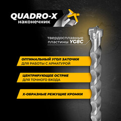 Бур SDS-plus Rage Furious Quadro-X 10х250х310 мм (567031) - фото 2