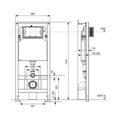 Инсталляция TECEspring Base для подвесного унитаза с кнопкой белой (S401110) - фото 3