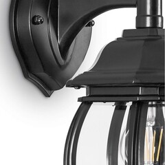 Светильник садово-парковый настенный Feron PL8102 черный 450 мм E27 100 Вт IP44 (11098) - фото 7